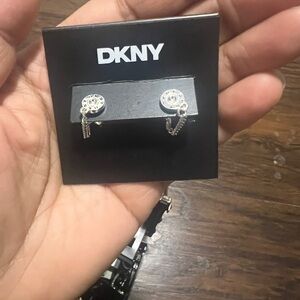 DKNY Silver Stud Earrings